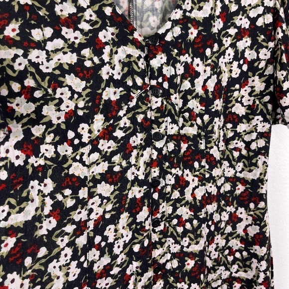 P.B. Michaels Ditsy Floral Cottagecore Retro Inspired Rayon Romper Women’s Small - Picture 6 of 10